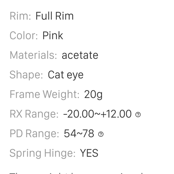 Beautiful Eyeglasses, very fashionable radiant Pink combined with White - Picture 9 of 16